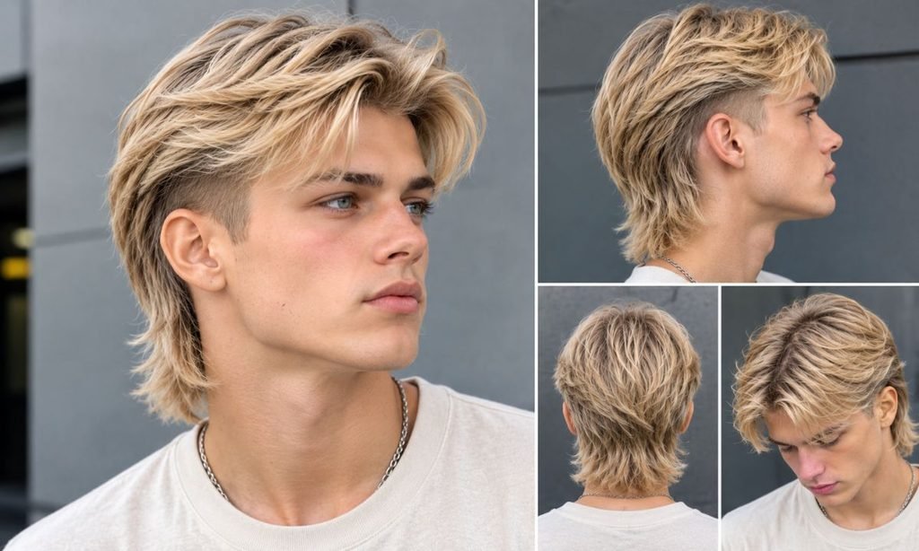 Classic Clean Blonde Mullet