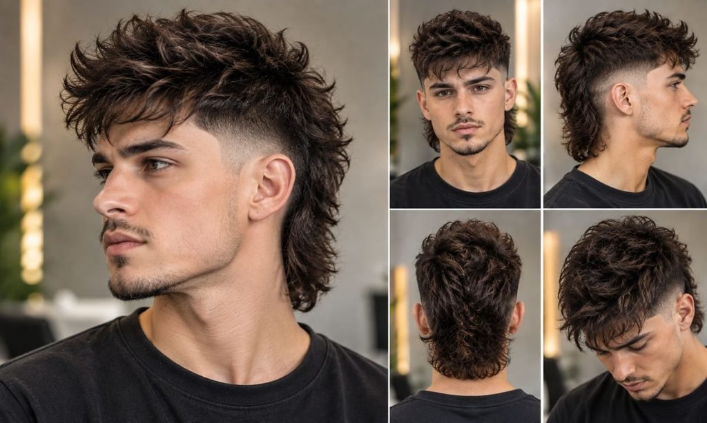 Low Fade Faux Hawk Mullet