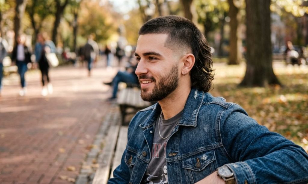 Shadow Fade Buzz Mullet