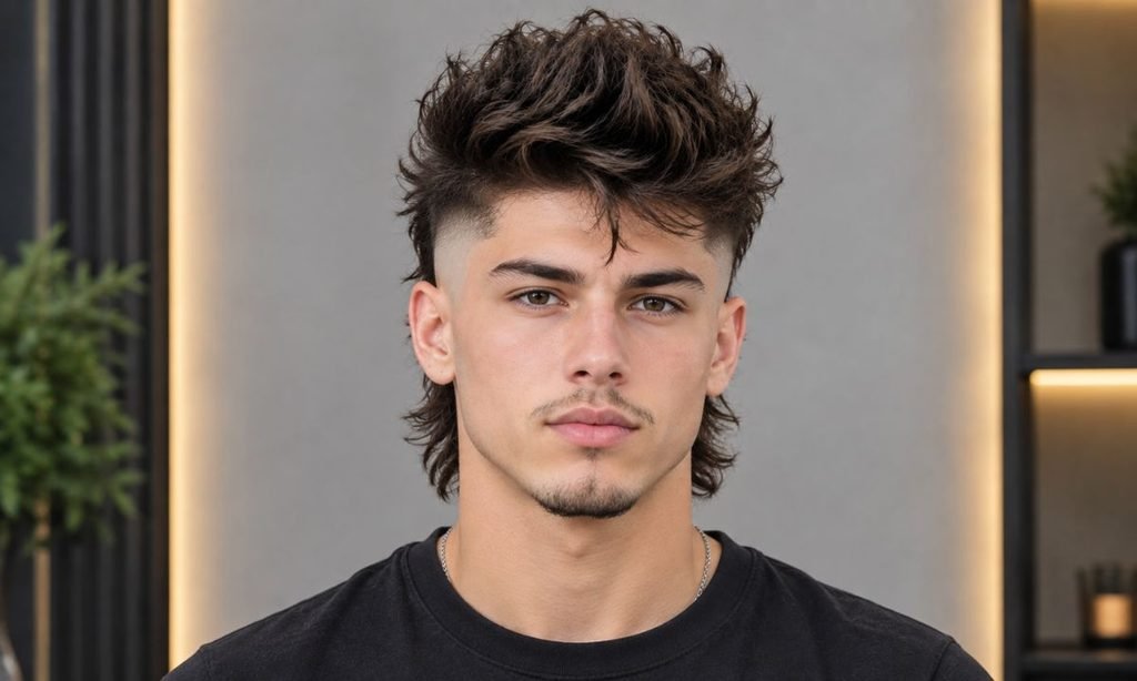 Skin Fade Faux Hawk Mullet