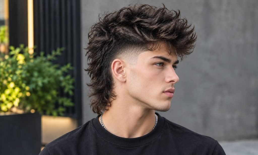 Textured Faux Hawk Mullet