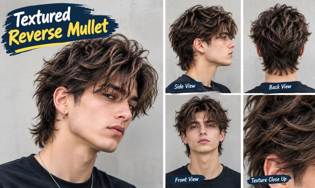 Textured Reverse Mullet
