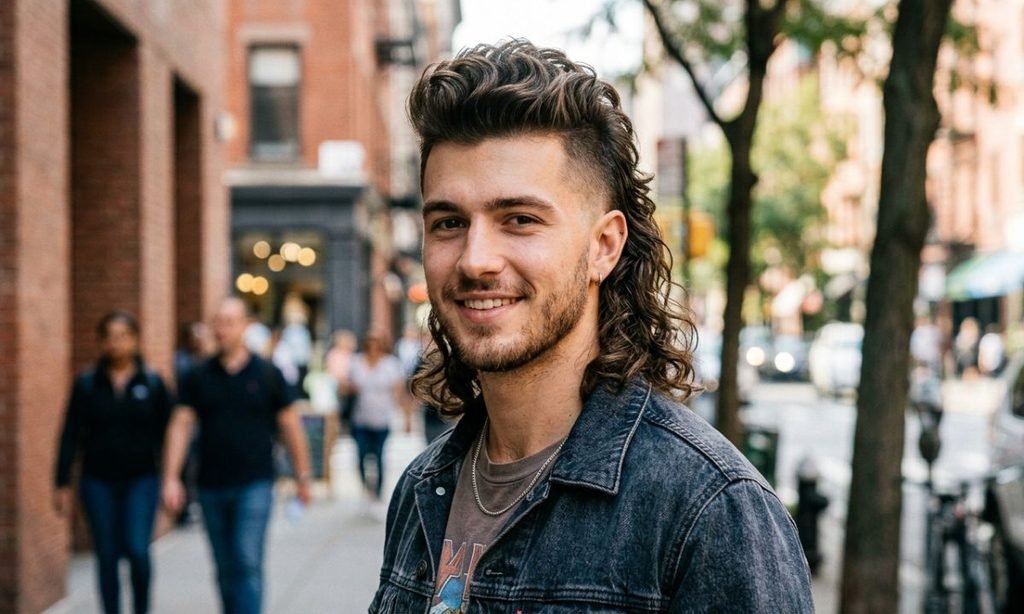 Wavy Faux Hawk Mullet