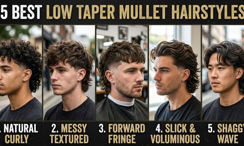 5 Best Low Taper Mullet Hairstyles