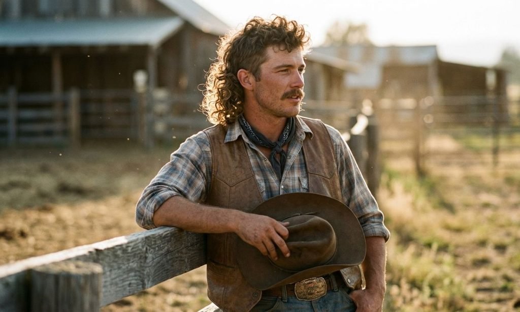 Curly Cowboy Mullet