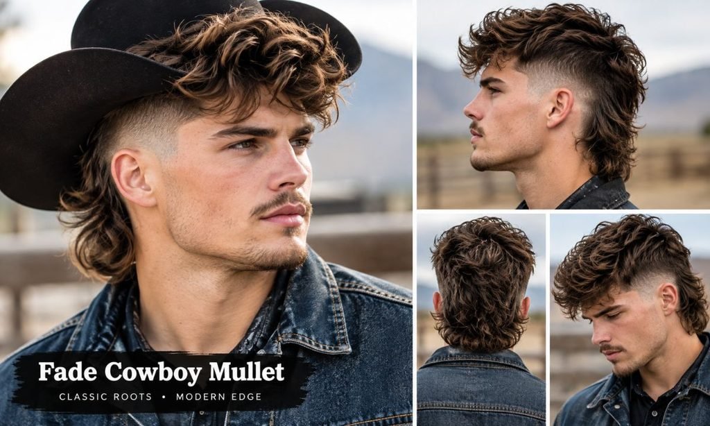 Fade Cowboy Mullet