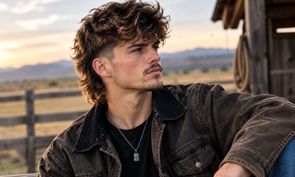 Messy Cowboy Mullet