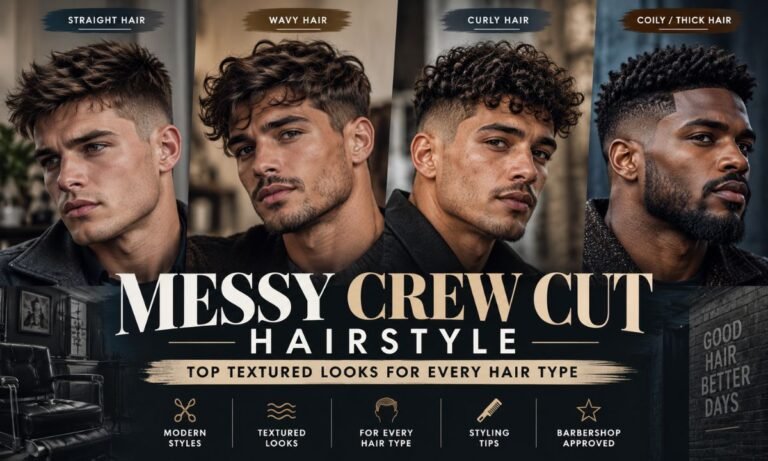 Messy Crew Cut Hairstyle Top Textured Looks for Every Hair Type
