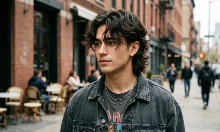 Middle Part Modern Mullet_ Stylish Ideas for a Trendy Look