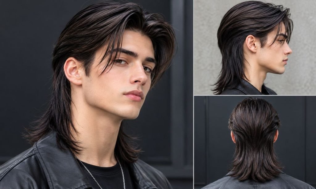 Straight Sleek Long Mullet
