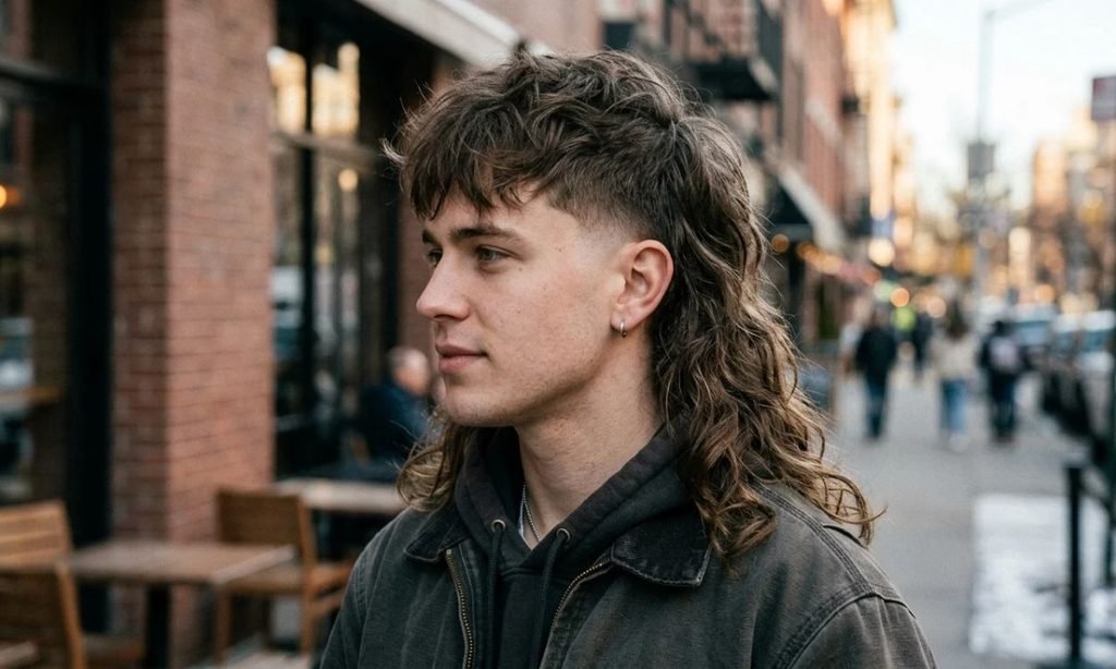 Taper Fade Long Mullet
