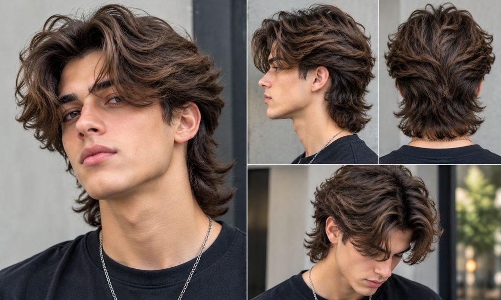 Voluminous Curtain Mullet