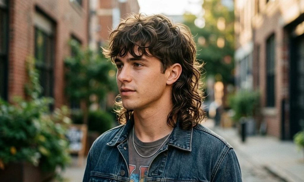 Wavy Long Modern Mullet